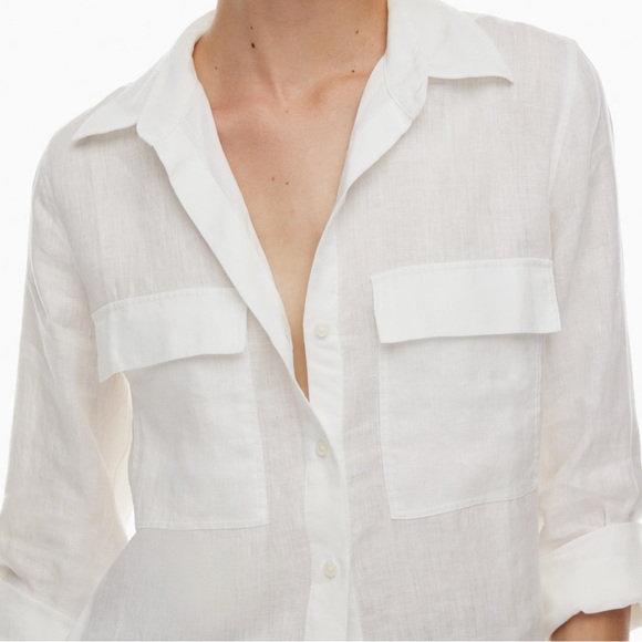 Aritzia Babaton Utility Linen Shirt - Picture 2 of 11